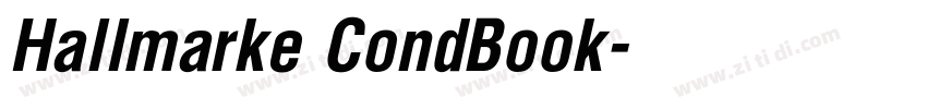 Hallmarke CondBook字体转换